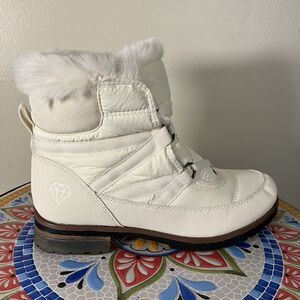 Rock And Candy Danlea-N Women’s Sz 9 Ivory Faux Fur Boots Bootie Winter Fashion